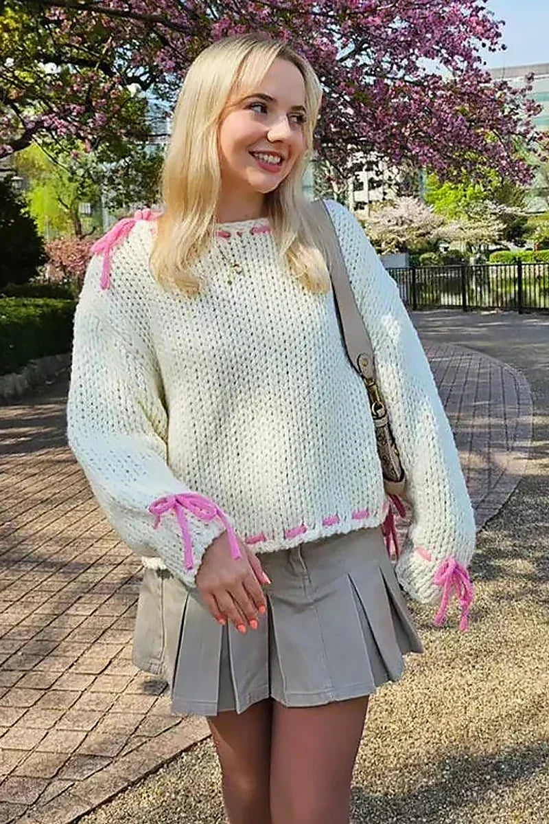 Casual Semi Loosed Fit Knit Sweater for Women