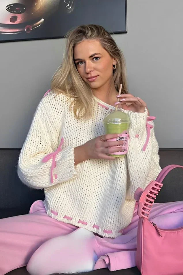 Casual Semi Loosed Fit Knit Sweater for Women