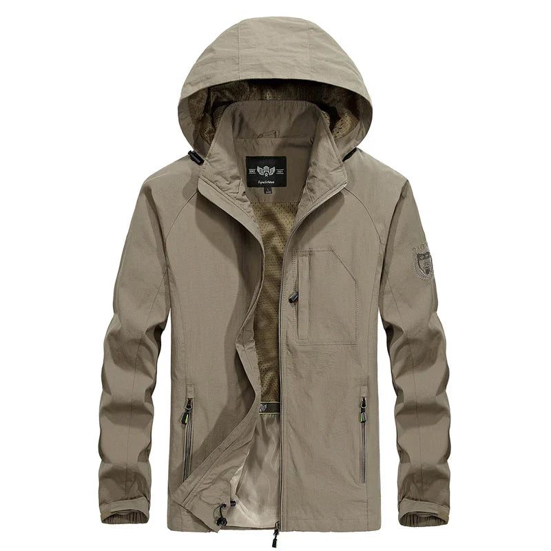 Classic Cargo Jacket for Men with Hood