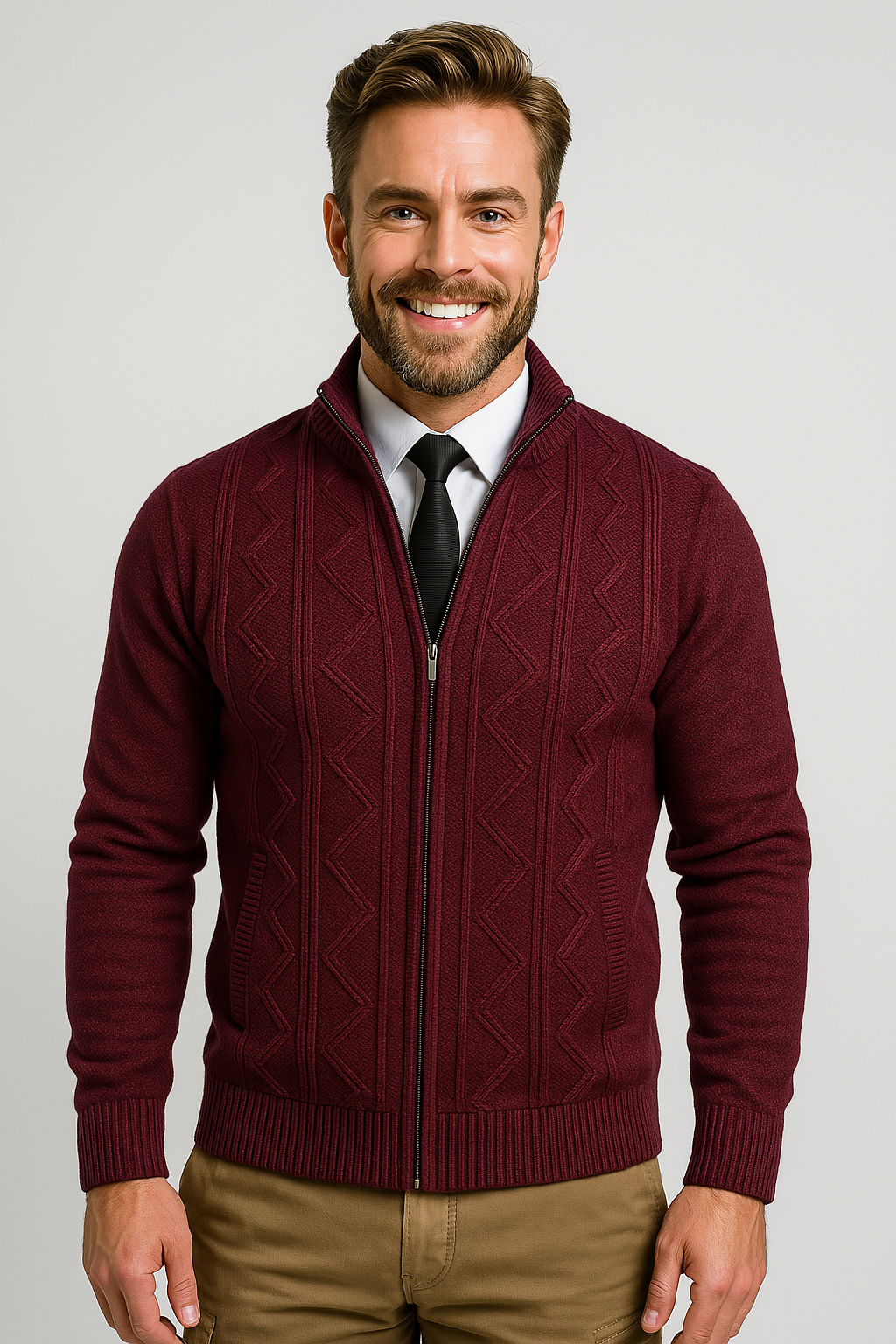 Smart Casual Knitted Men's Cardigan