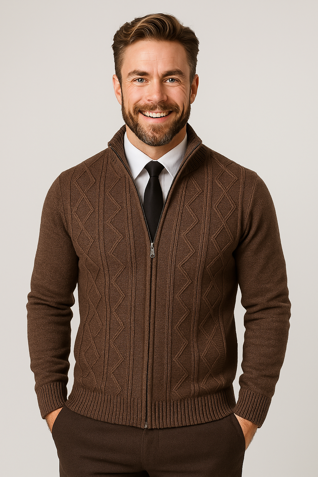 Smart Casual Knitted Men's Cardigan