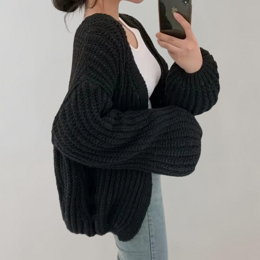 Women's Classic Oversized Knitted Cardigan
