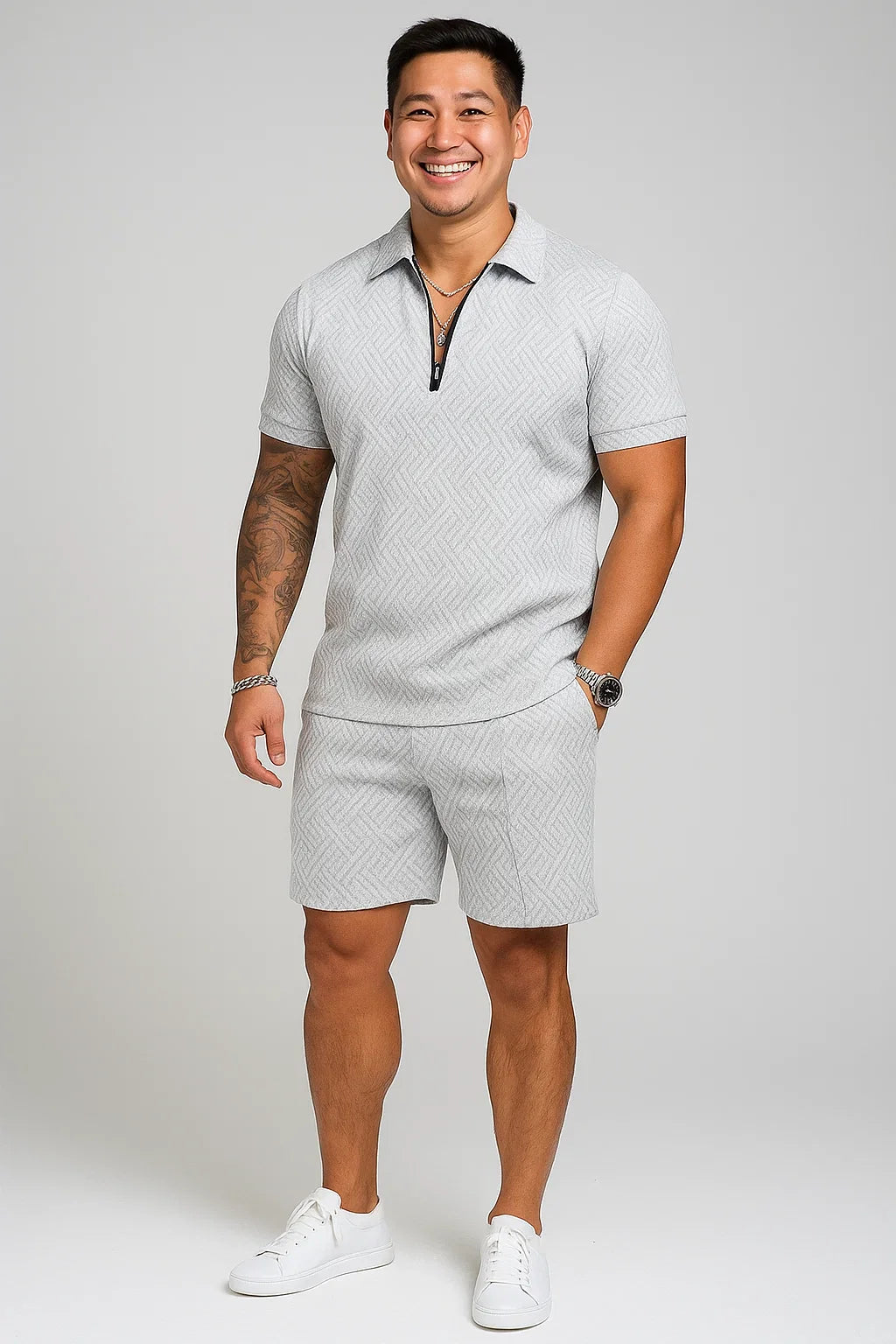 Summer Set With Polo and Shorts for Men