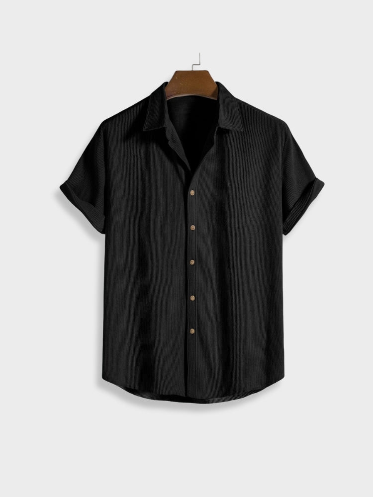 Button Up Corduroy Summer Set for Men