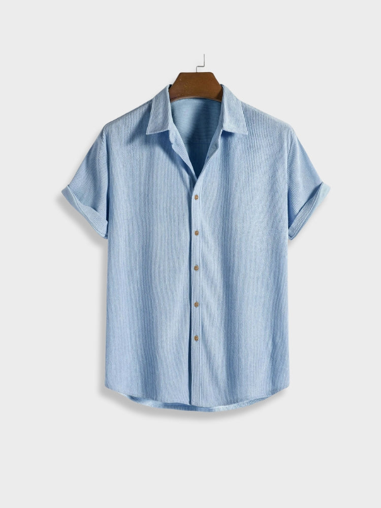 Button Up Corduroy Summer Set for Men