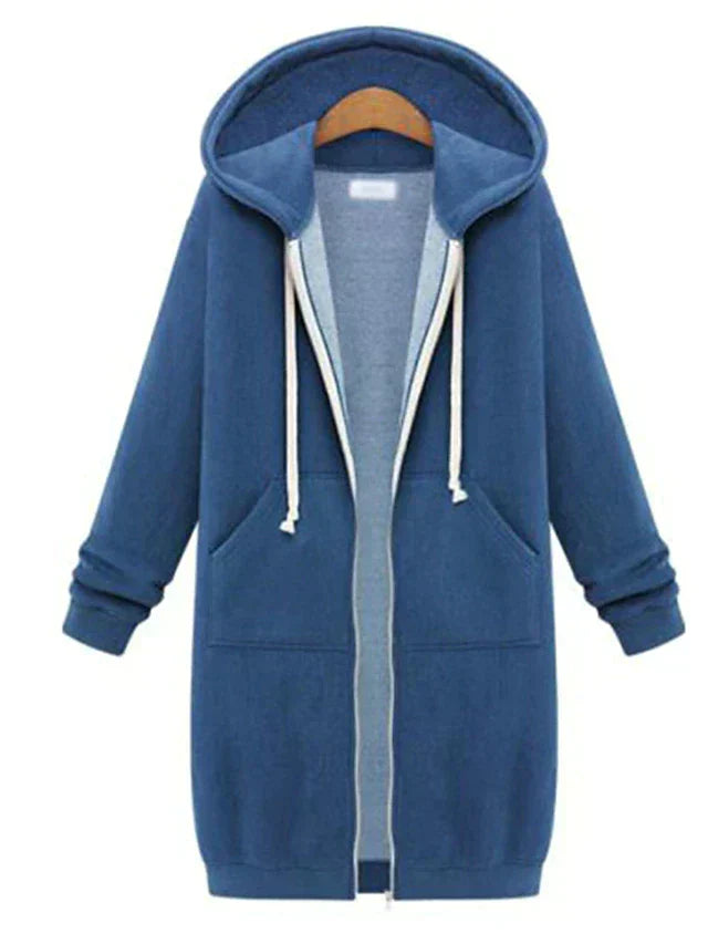 Women's Modern Long Hoodie Jacket