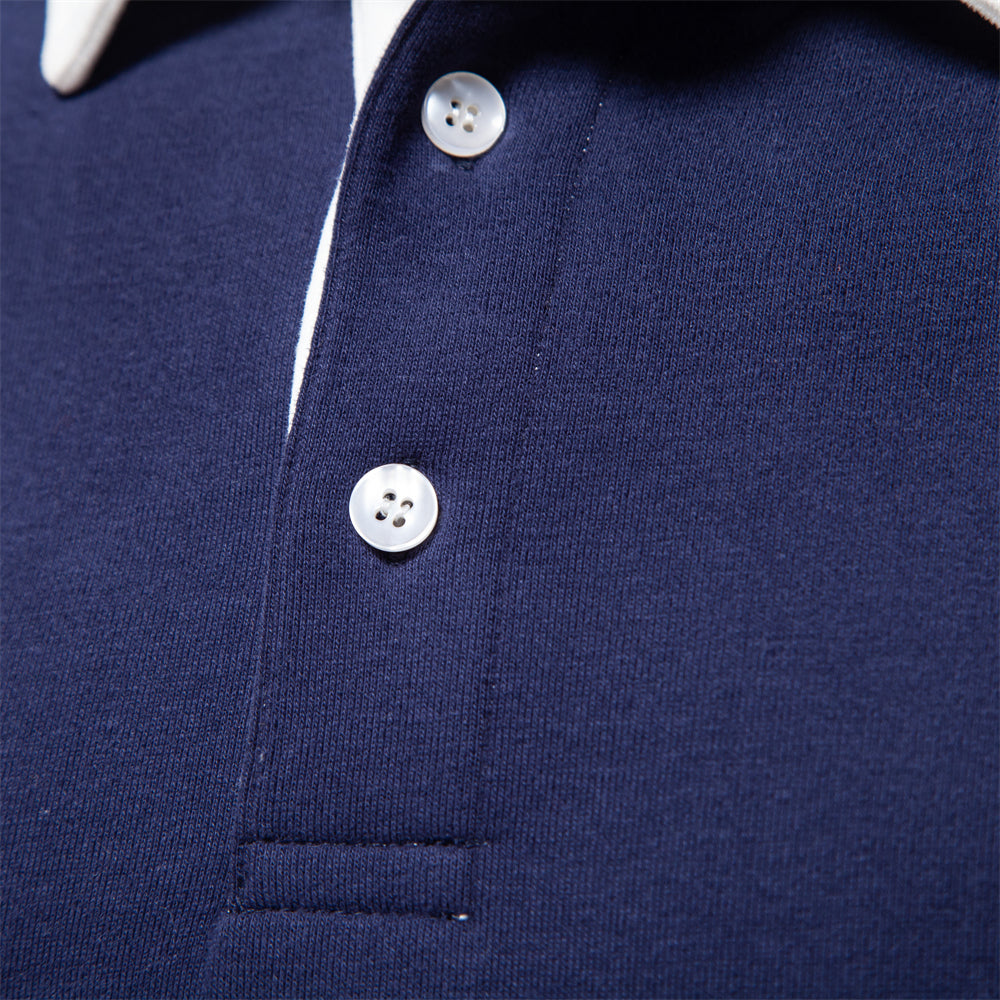 Modern All-season Polo Sweater for Men
