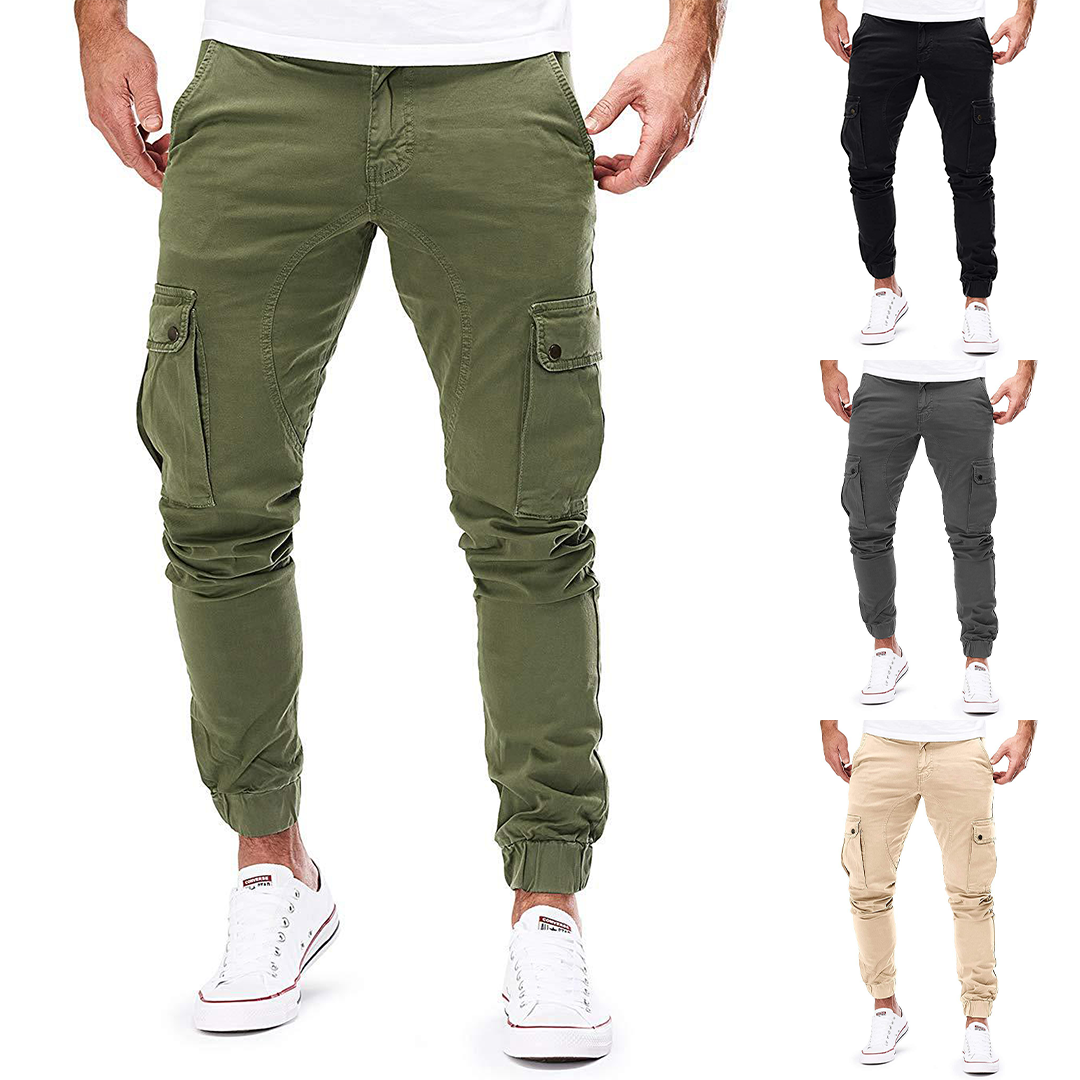Modern Cargo Trousers with Long Pockets for Men