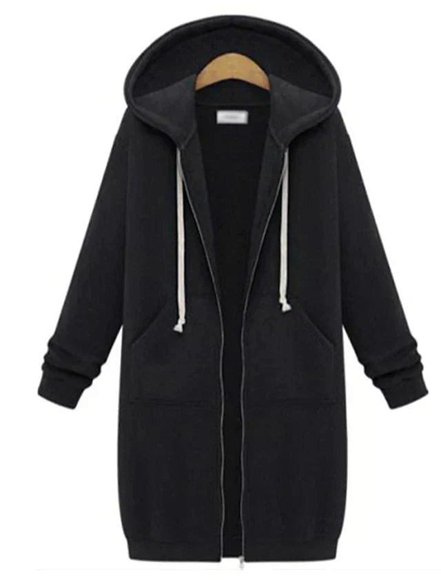 Women's Modern Long Hoodie Jacket