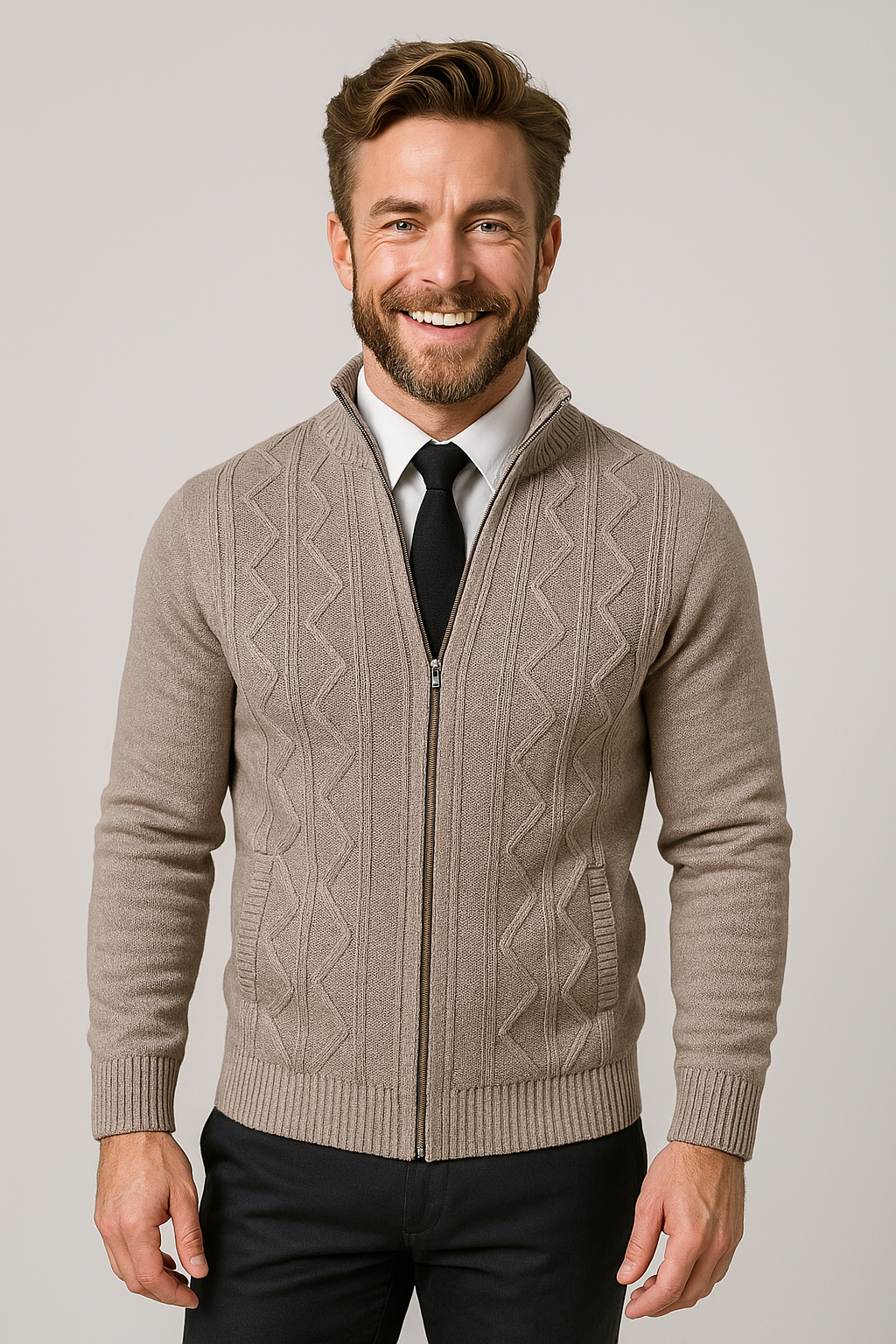 Smart Casual Knitted Men's Cardigan